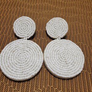 Double Circle Bead Earrings